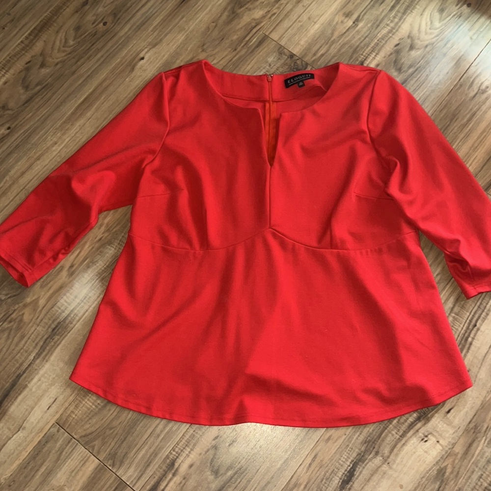 ELOQUII Peplum blouse